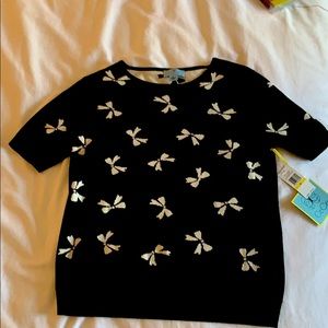 Short-sleeve sweater shirt